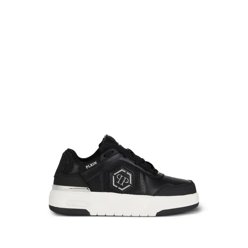 Philipp Plein SK8R Logo-plaque Low-top “Black” | USC0925 PTE003N 02