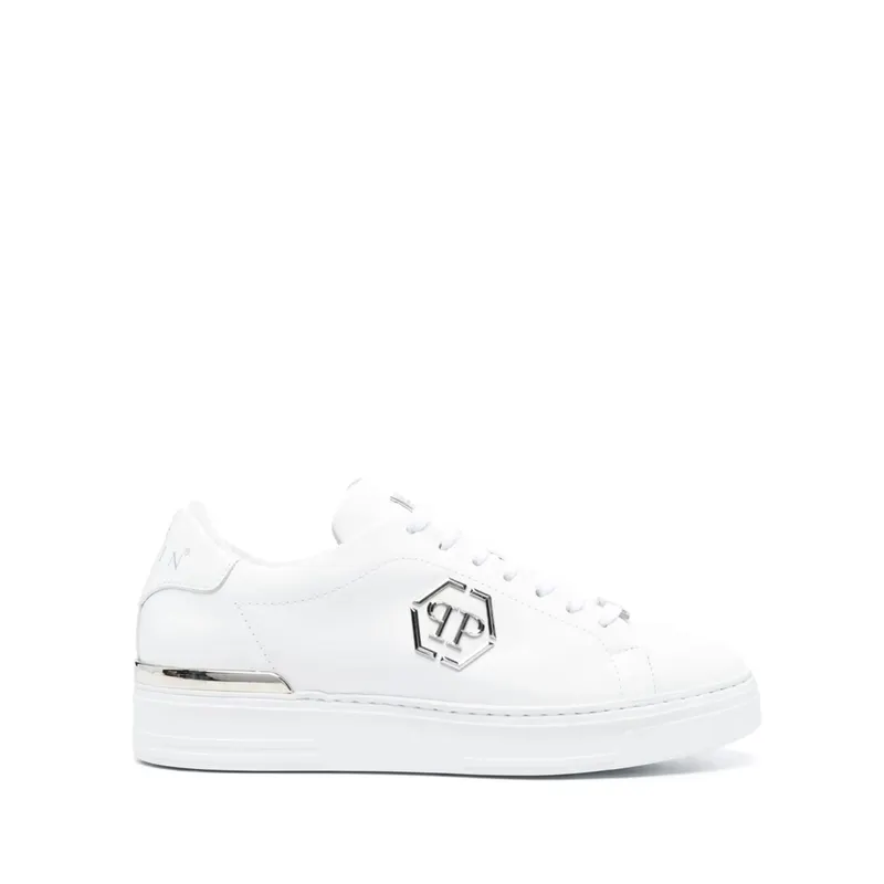Philipp Plein Leather Lo-top “White” | USC0379 PLE075N 01
