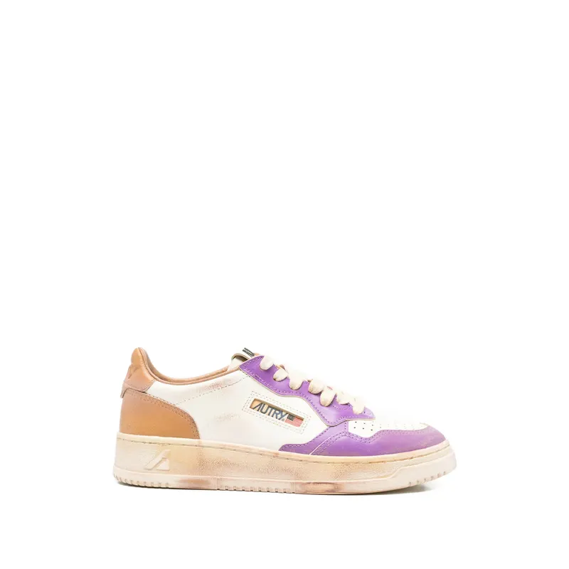 Autry Medalist Low Super Vintage “White/Purple” | AVLW SV59