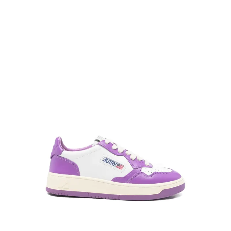 Autry Lace-up Perforated “White/Purple” | AULW WB07