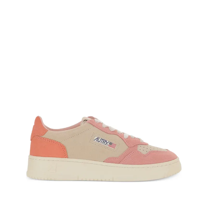 Autry Medalist Low Tri-colour “Neutrals/Pink” | AULW TS26