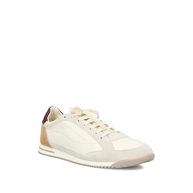Brunello Cucinelli Panelled Lace-up “Neutrals/Brown” | MZUKOKA348 CXM48