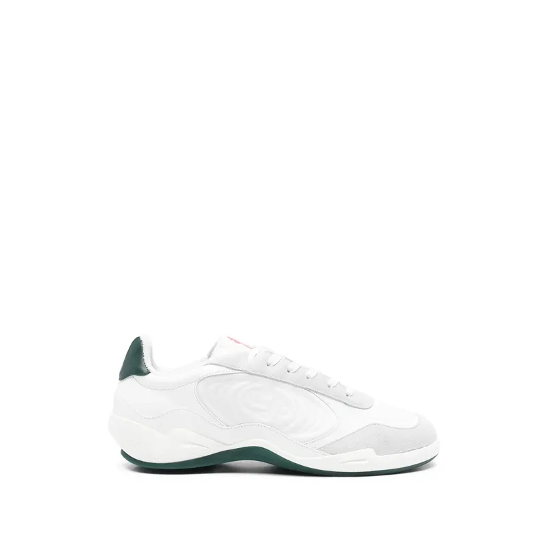 Casablanca Squash Logo-detail Lace-up “White/Green” | SP26-SNK-029 01 WHGRE
