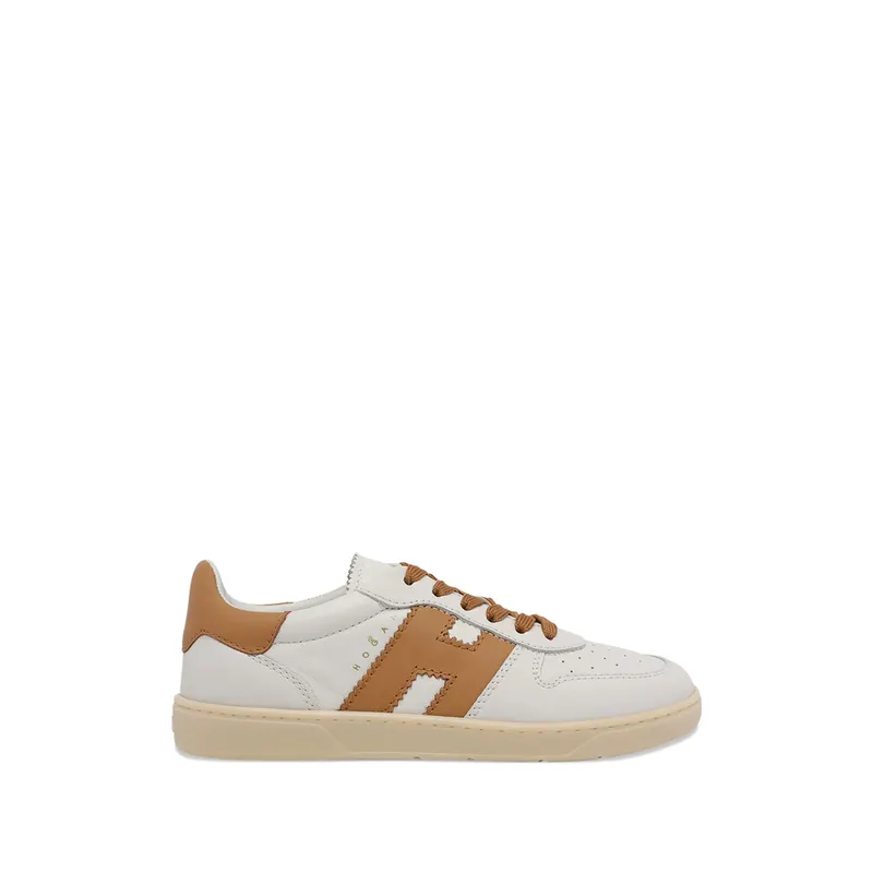 Hogan Logo Leather Cool “White/Brown” | HXW6470FY50U AI0RVK