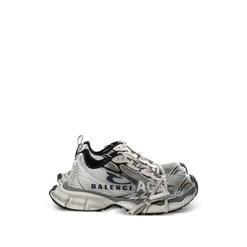 Balenciaga 3XL Split Logo “White/Grey” | 840090 W3XSG 9239