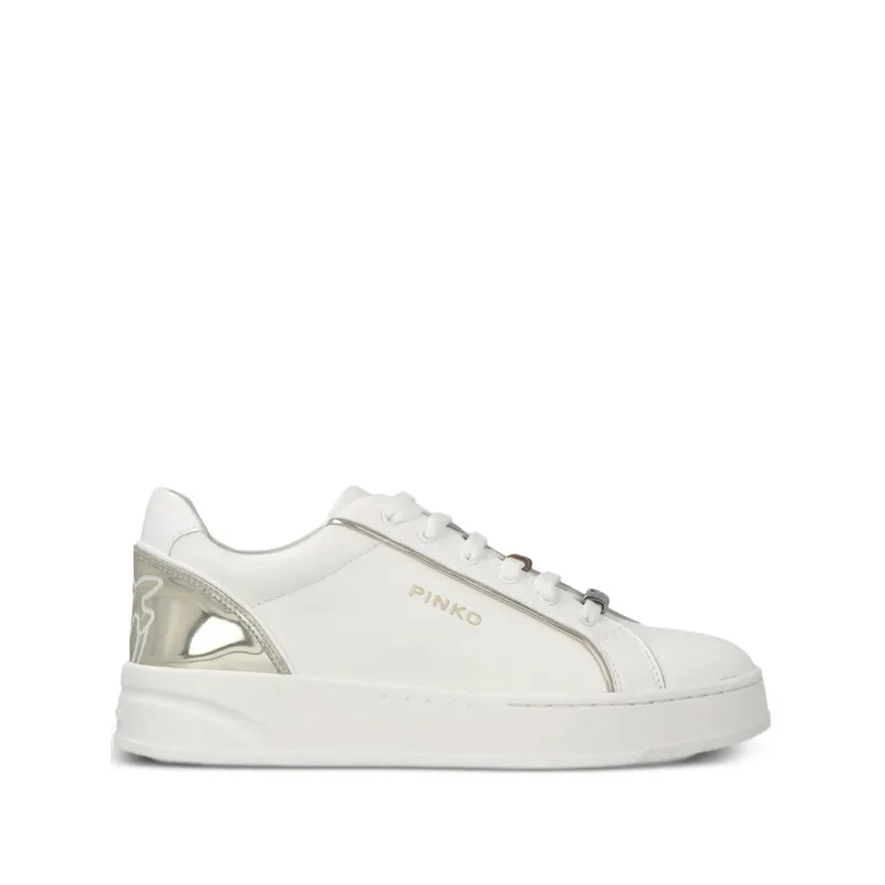 Pinko Leather “White/Silver” | SS0131P001 IRIS 01 ZX8
