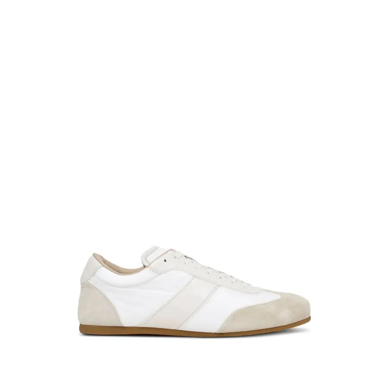 Lemaire Soft Runners in Suede Leather “White/Neutrals” | FO0227 LL0216 WH000