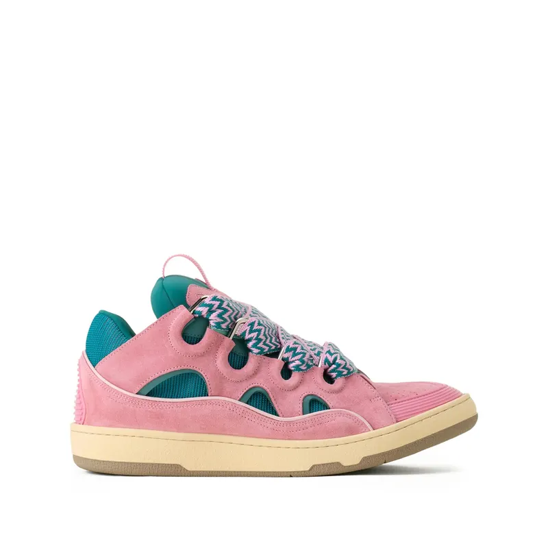 Lanvin Curb Cut-out Lace-up “Pink/Green” | FU-SKDK12 BICO-E25 4050