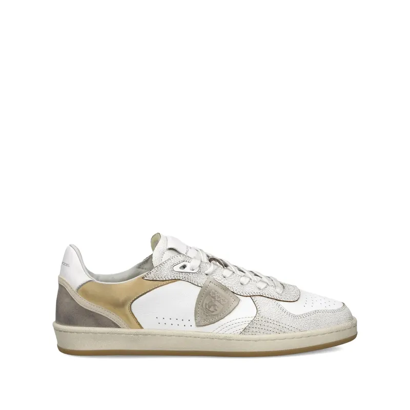 Philippe Model Leather Panel “White/Grey” | PGLU VC01