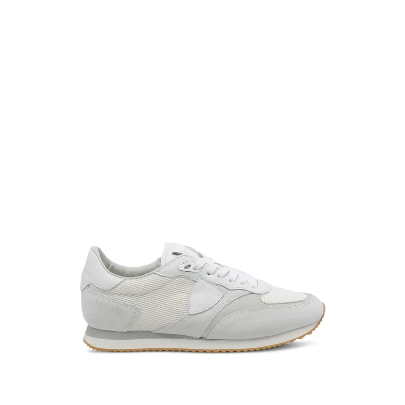 Philippe Model Blville Suede Low “White/Grey” | BVLU W011