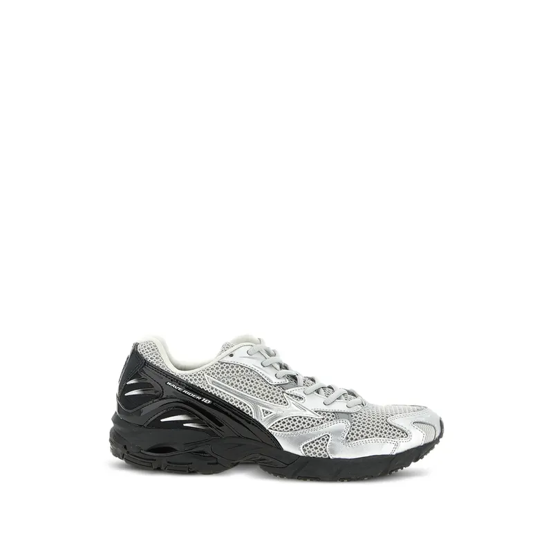 Mizuno Wave Rider 10 Lace-up “Silver/Black” | D1GA2616 02