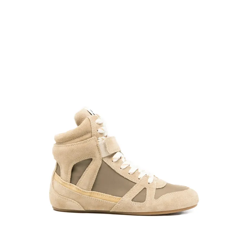 Isabel Marant Senny Panelled Hi-top “Neutrals/Brown” | D2E01S BK0092FA 67KI