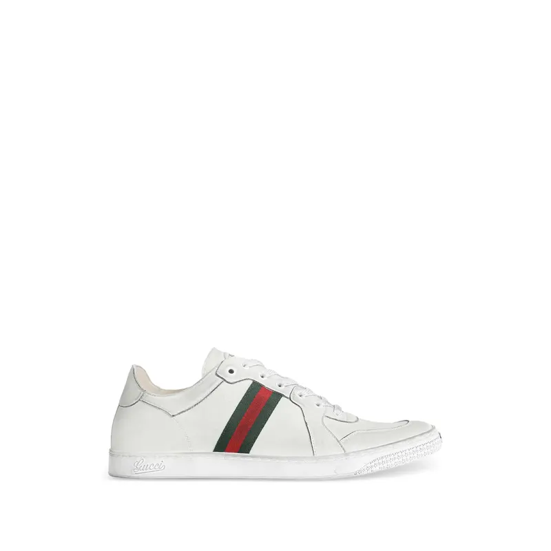 Gucci Web-stripe Lace-up “White” | 864140 AAGFF 9099