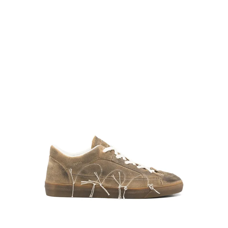 Santha Destroyed Taupe Embroidered “Brown” | YU05-LC-DS-TA TAUPE