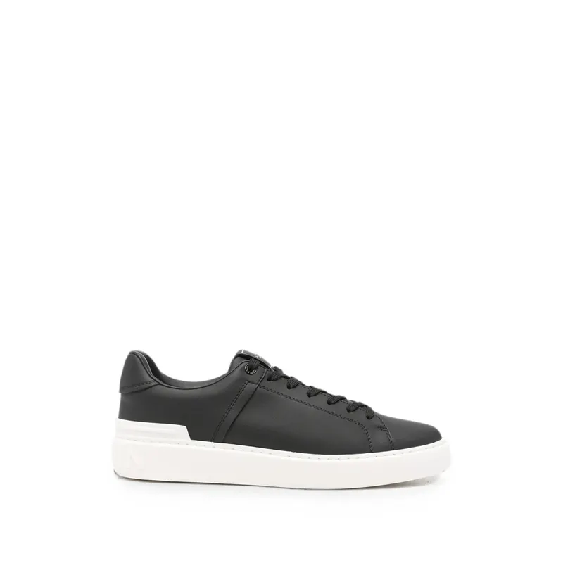 Balmain Logo-embossed Lace-up “Black” | HM1VI288 LVTR EAB
