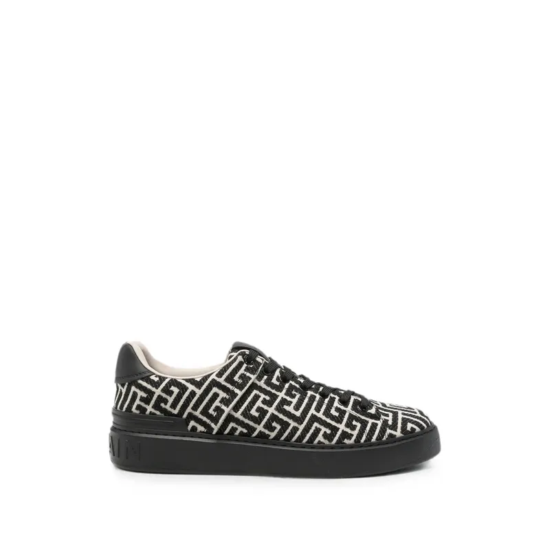 Balmain Monogram Logo-embossed “Black/Neutrals” | HM1VI288 TJCM EDK