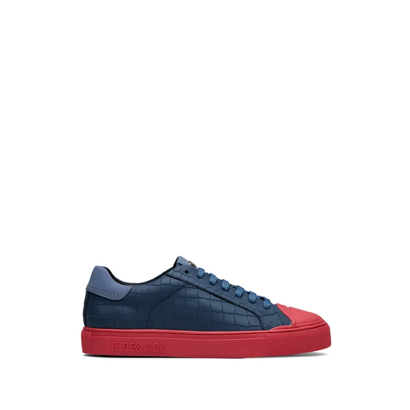 Hide & jack Embossed “Blue” | ECUPL BLRED