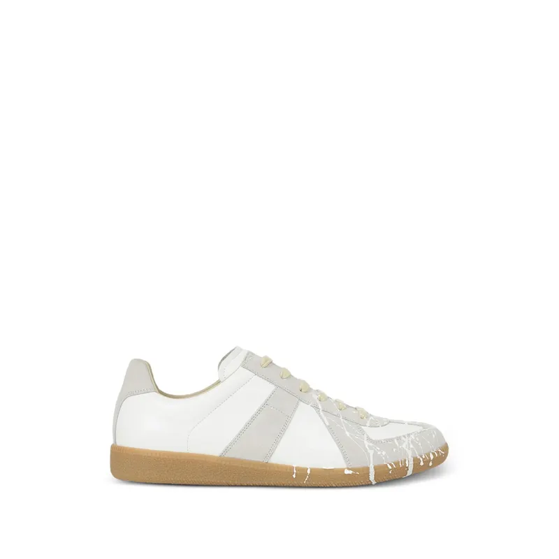 Maison Margiela Replica Paint-splatter “White/Grey” | P7799 S57WS0517 H8548