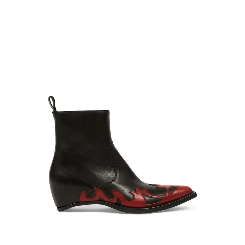 Maison Margiela Heel-Less Western Flames “Black/Red” | P7788 S57WU0301 H0058