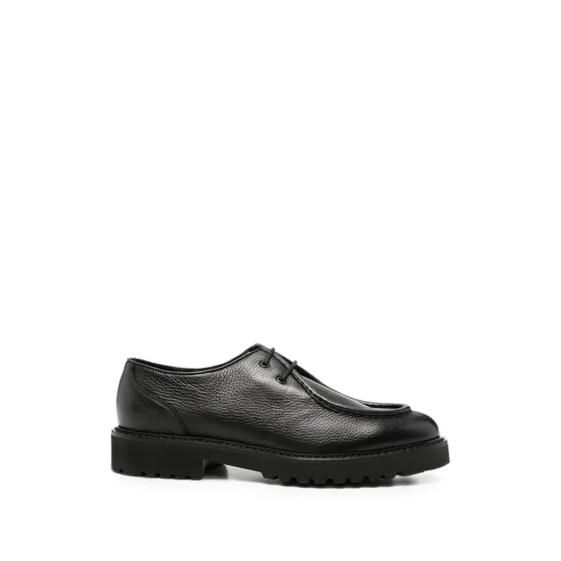Doucal’s Grained Leather Derby “Black” | DU2737PHILUF05 4NN00