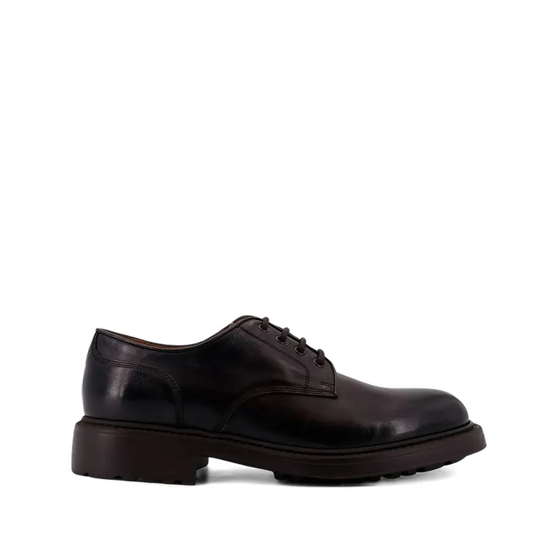 Doucal’s Lace-up Leather Derby “Brown” | DU3501HENRUF18 8TM00