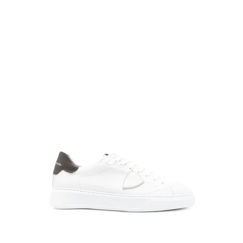 Philippe Model Temple Logo-patch Leather “White” | BTLU VZ01