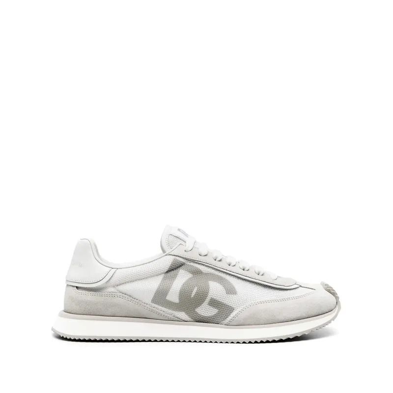 Dolce & Gabbana Mixed-material DG Cushion “White/Grey” | CS2288 A5355 8B930