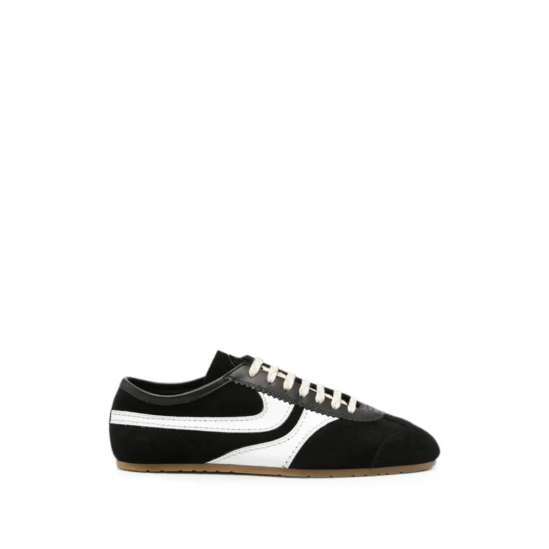Dries Van Noten Suede-panelled Leather “Black/White” | 0133 021700 998