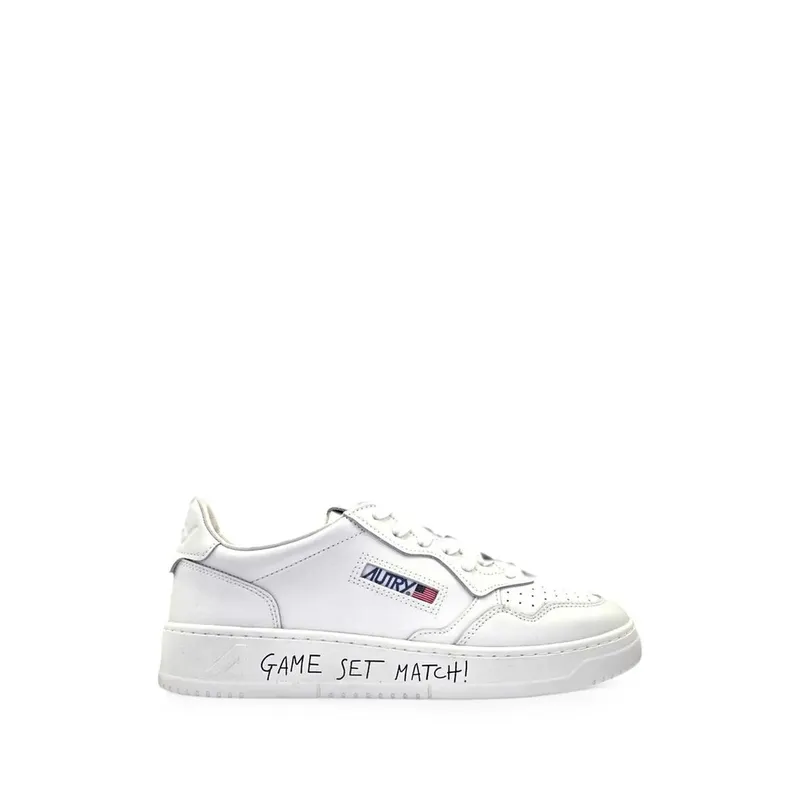 Autry Match Slogan-print “White” | AULW ML08