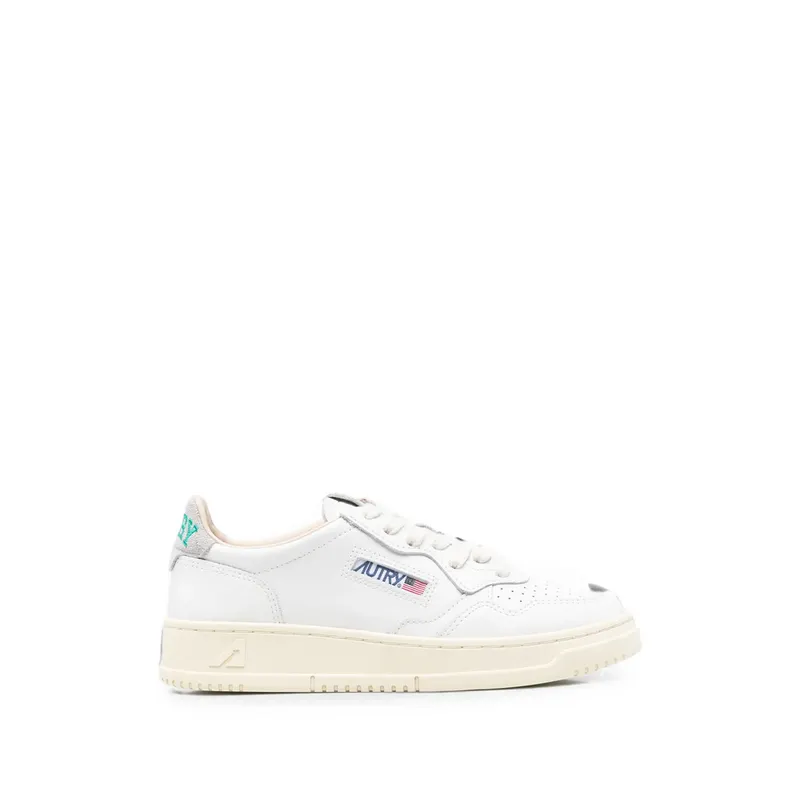 Autry Medalist Panelled Leather “White” | AULW HJ01