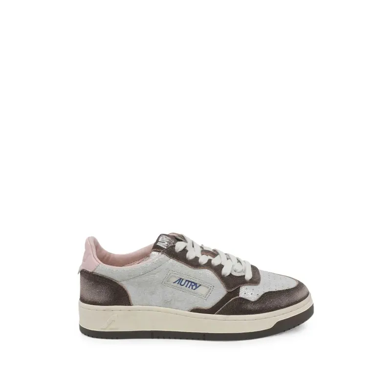 Autry Medalist Perforated “Silver/Brown” | AULW YB02