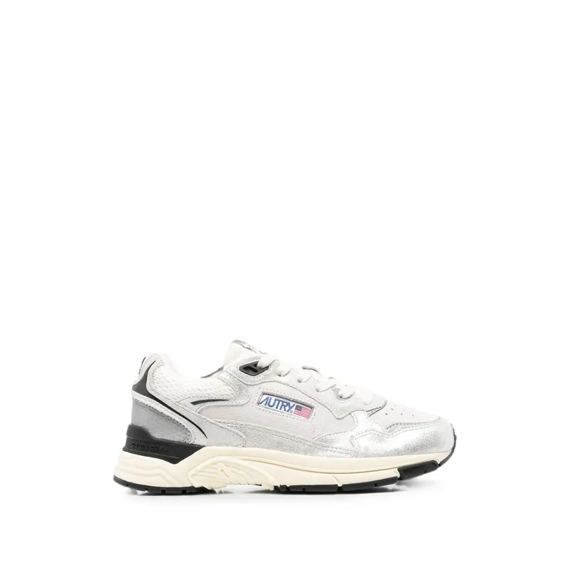 Autry Hyperway Panelled Leather “Silver/Neutrals” | HYLW BF01