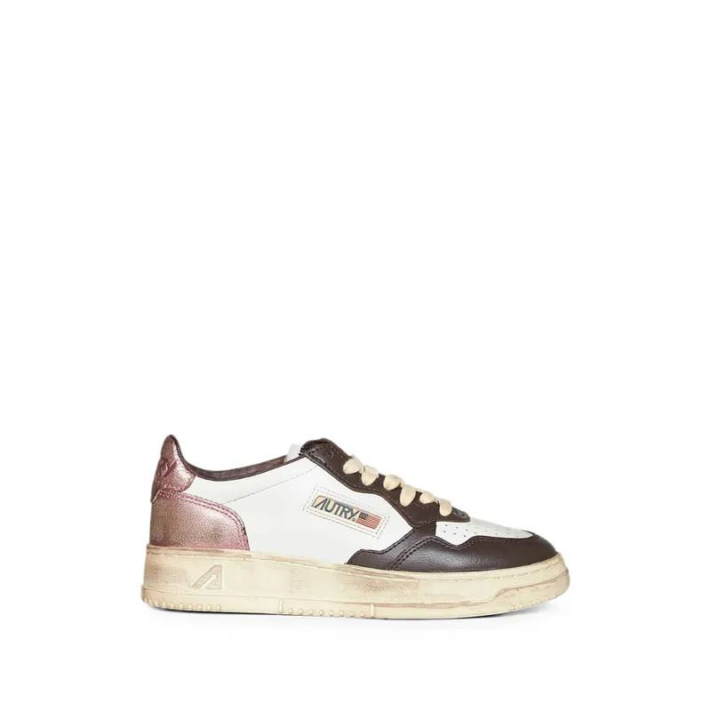 Autry Perforated-toe Metallic-insert “White/Brown” | AVLW SV62