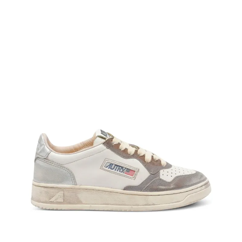 Autry Medalist Leather “Grey/White” | AVLW MT08