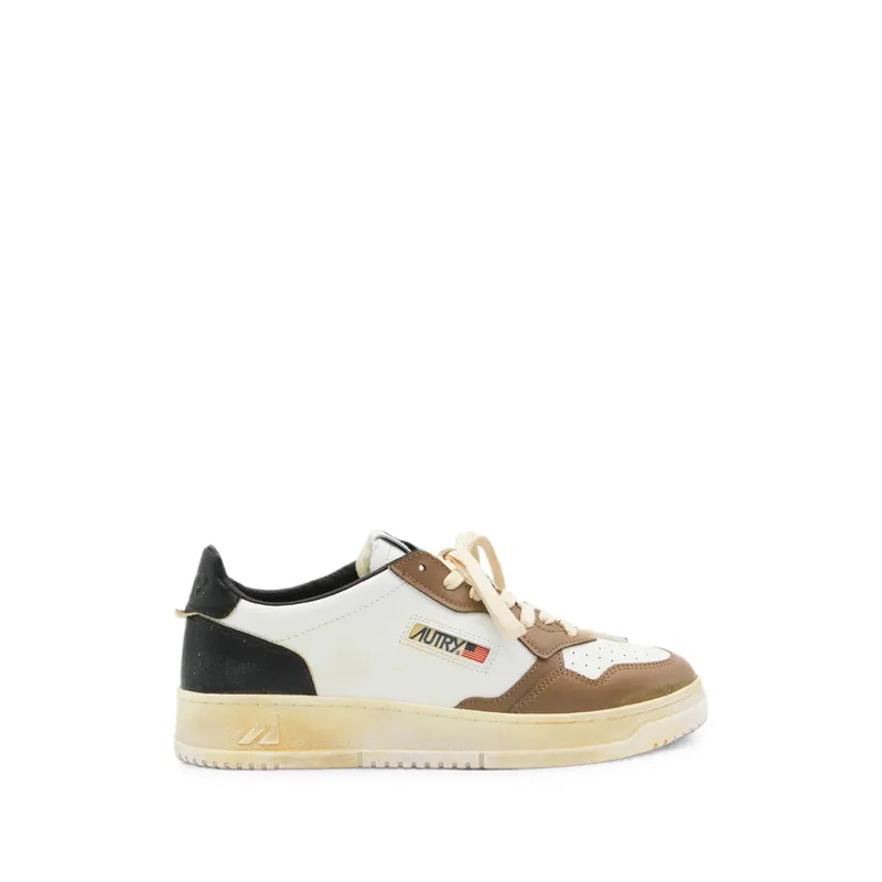 Autry Super Vintage Leather “White/Brown” | AVLM SV60