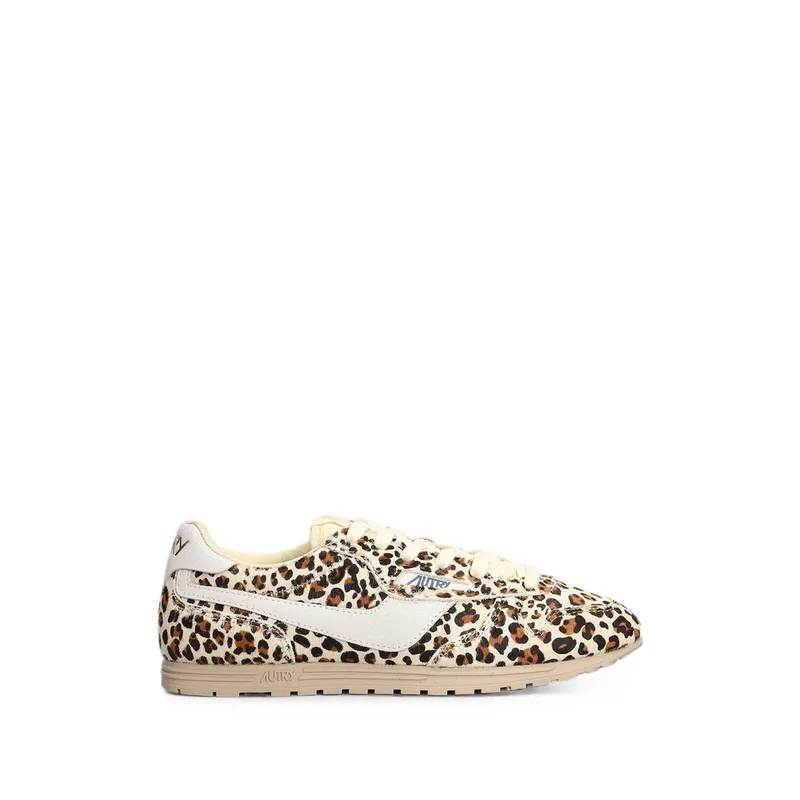 Autry Windspin Low Leopard-print Leather “Neutrals/Brown” | WSLW PZ02