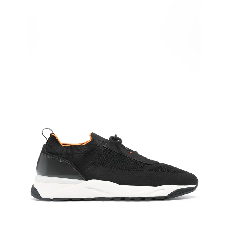 Santoni Knitted Panelled “Black” | MBIO21601BINN HODN01