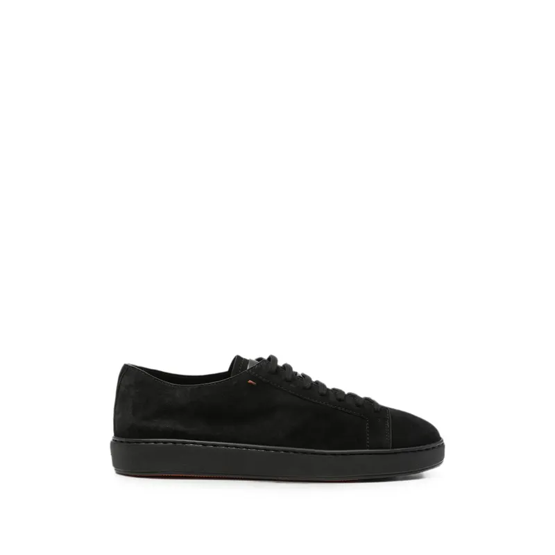 Santoni Damps Lace-up Suede “Black” | MBCD21571NEAT AOLN01