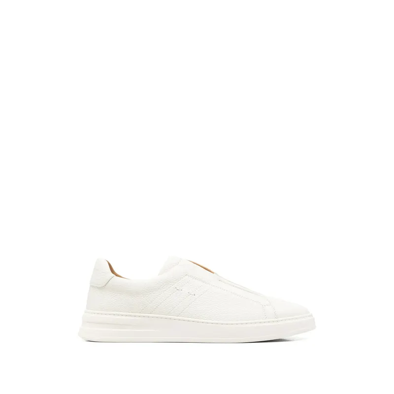 Henderson Baracco Grainy Leather “White” | DEVIS.P.19 PANNA