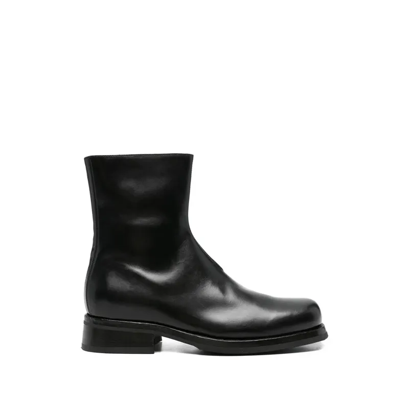 Eraldo Side-zip Leather “Black” | AURIS/U NERO