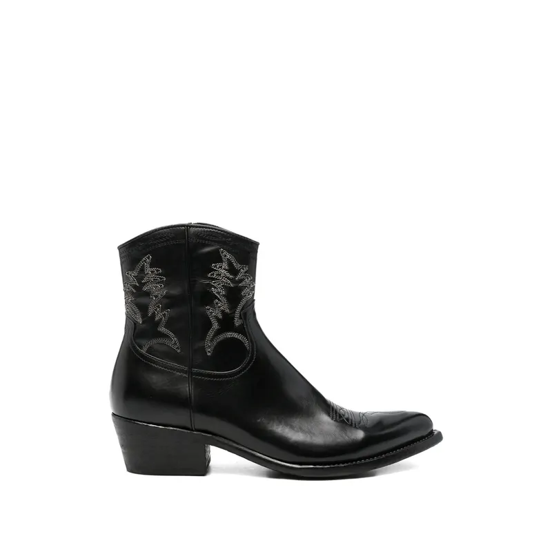 Eraldo Western-style Embroidered “Black” | SUP/U NERO