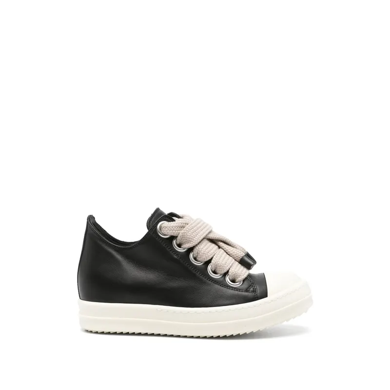 Rick Owens Oversized-lace Leather “Black” | RP02F5883 LCOW2 911