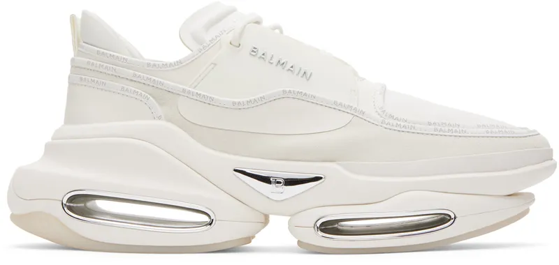 Balmain B-Bold Low-Top “White” | YM0VI277LRDR