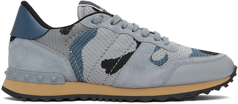 Valentino Garavani Camo Rockrunner “Blue/Grey” | VY0S0723QRK