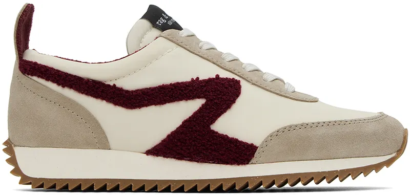 rag & bone Retro Runner “Off-White/Burgundy” | WFF22FF009PU9