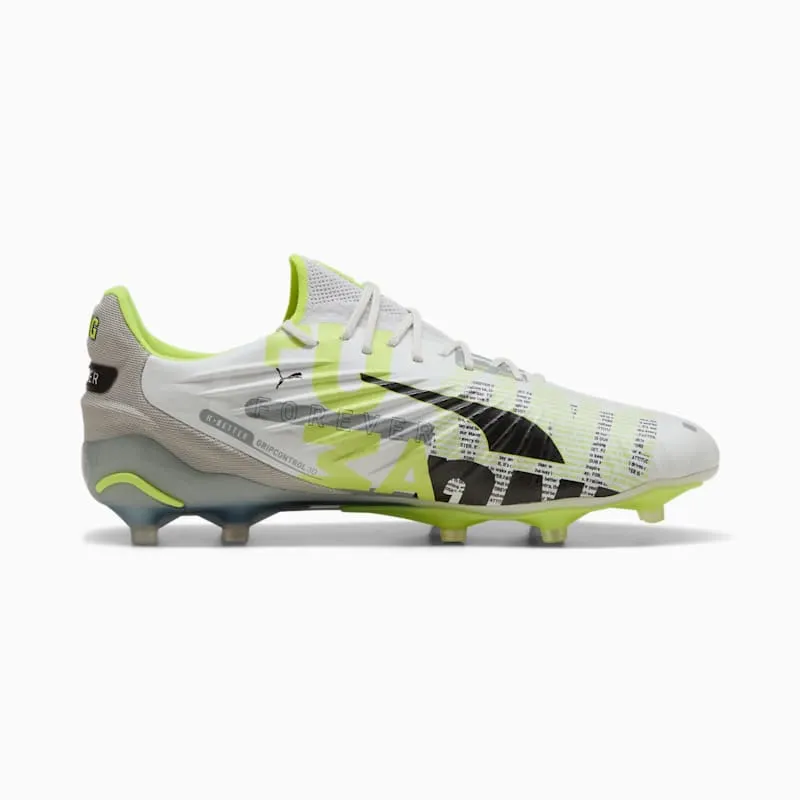 Puma KING ULTIMATE FOREVER FG AG “Feather Gray / Electric Lime / White / Flat Light Gray” | 108426-01