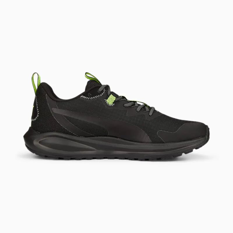 Puma Twitch Runner Trail “Black Lime Squeeze” | 376961-01
