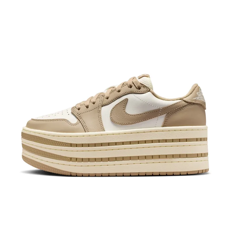 Jordan 1 Low Triple Stack Womens “Khaki Sail” | HV8288-200