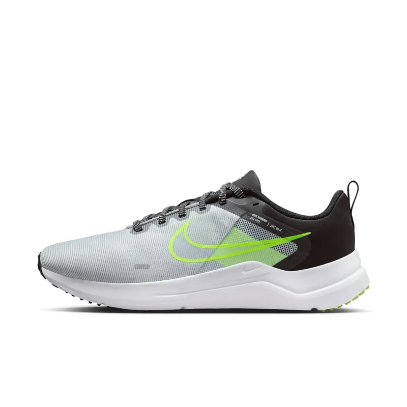 Nike Downshifter 12 Wolf Grey White Black Volt | DD9293-011
