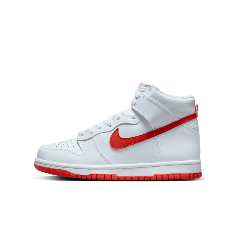 Nike Dunk High White Picante Red “White / White / Picante Red” | DB2179-111